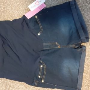 Denim Maternity Shorts